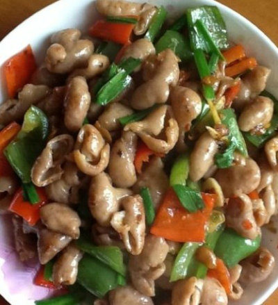 青红椒炒大肠