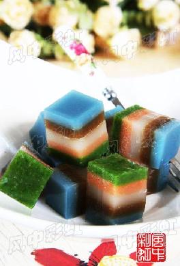 彩虹肉皮冻