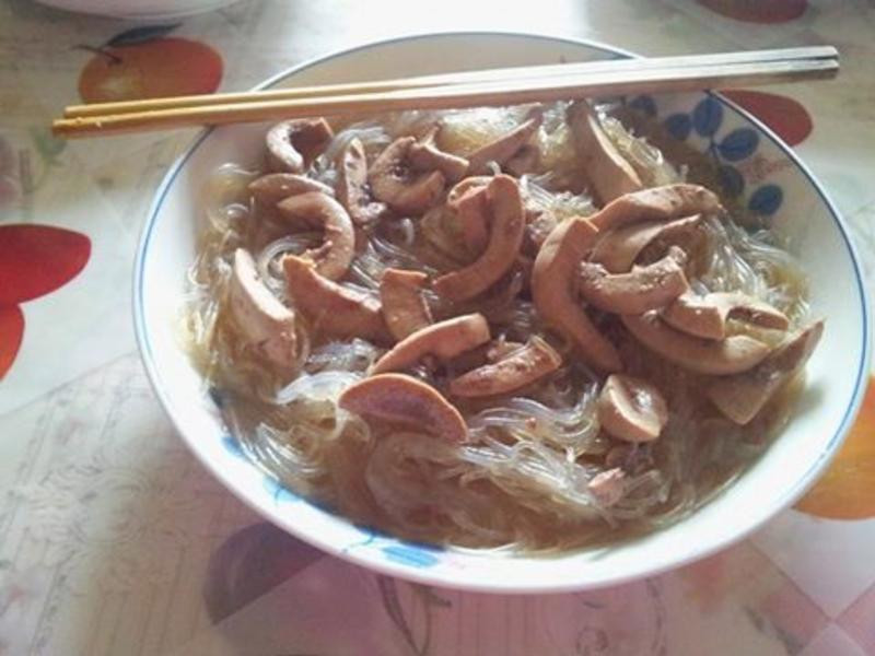 猪腰花拌粉丝