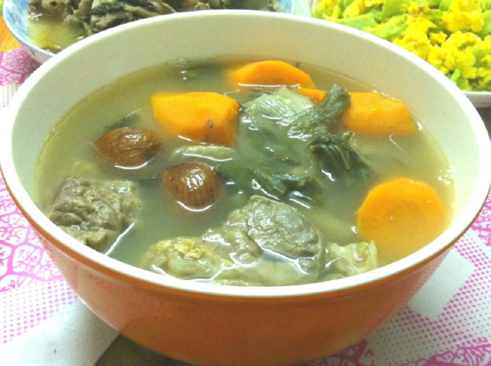 菜干猪肺汤