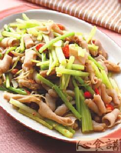客家炒鸭肠
