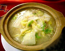 大白菜牛百叶汤