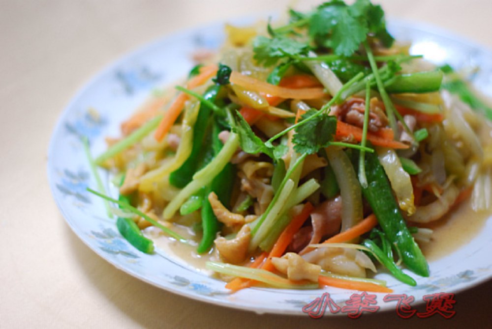 酸菜炒鸡肠