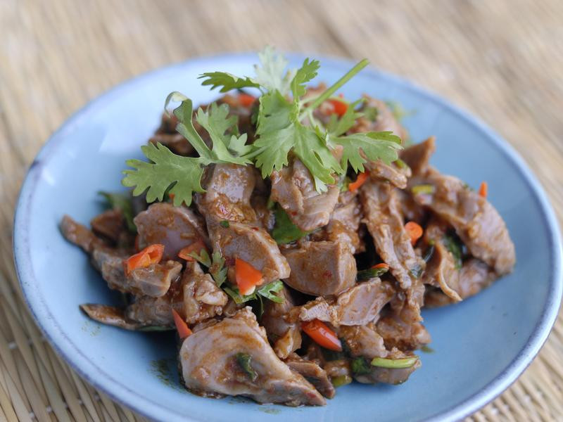 凉拌麻辣鸡胗
