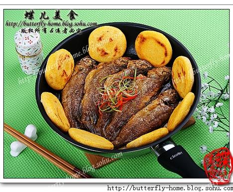 玉米饼熬黄花鱼