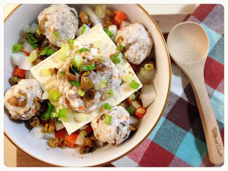 破布子肉末镶豆腐