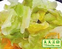 橘子凉拌蔬菜