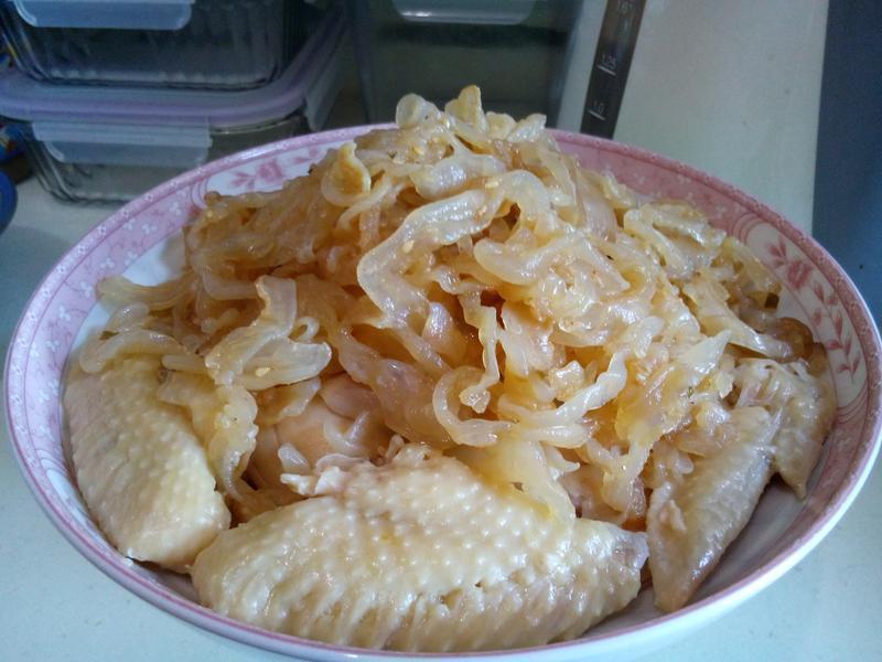 电饭煲 咸鸡拌即食海蜇