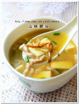 虫草花豆腐汤