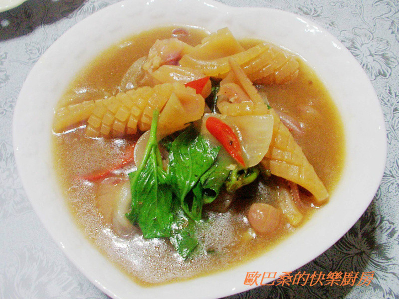 沙茶鱿鱼羹