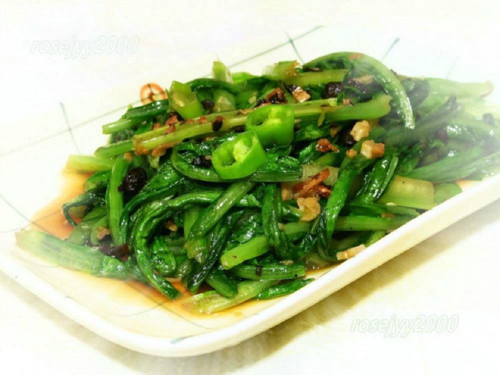 豉椒油麦菜