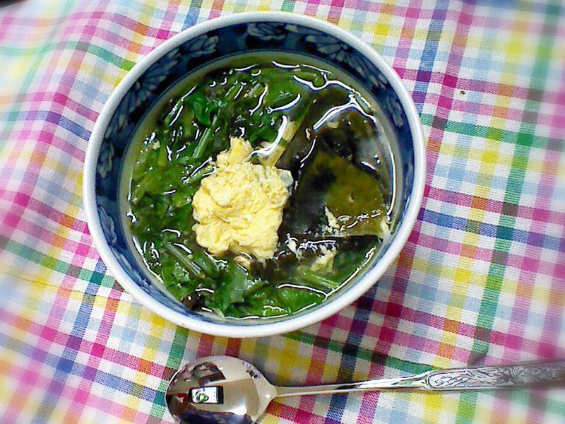 菠菜海带蛋花汤