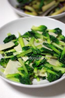 菊花菜(塔菜)炒冬笋