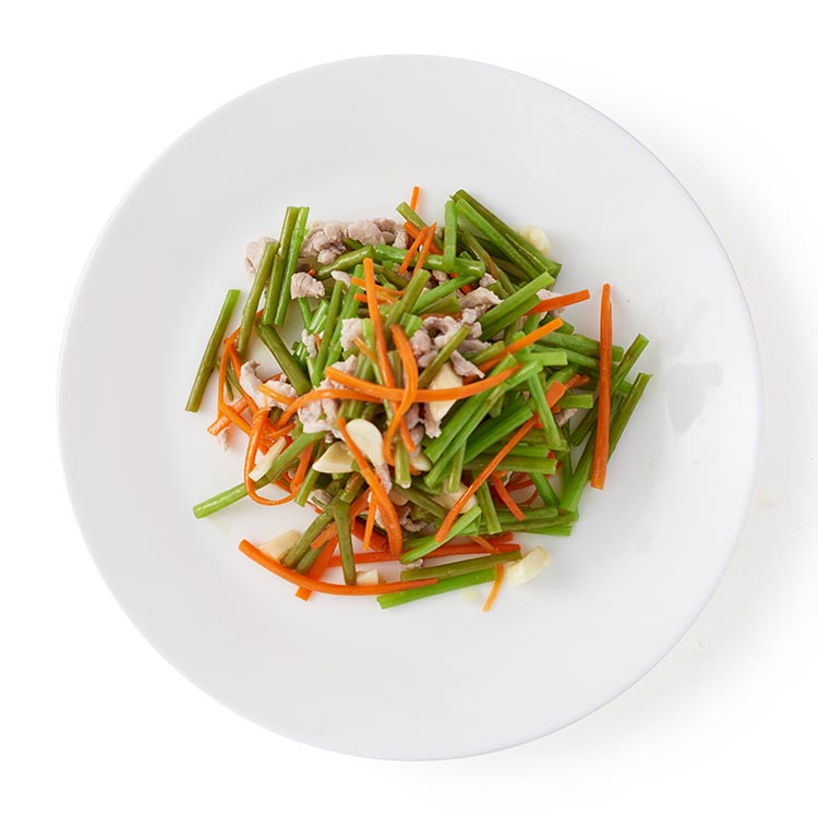 芦蒿炒肉丝