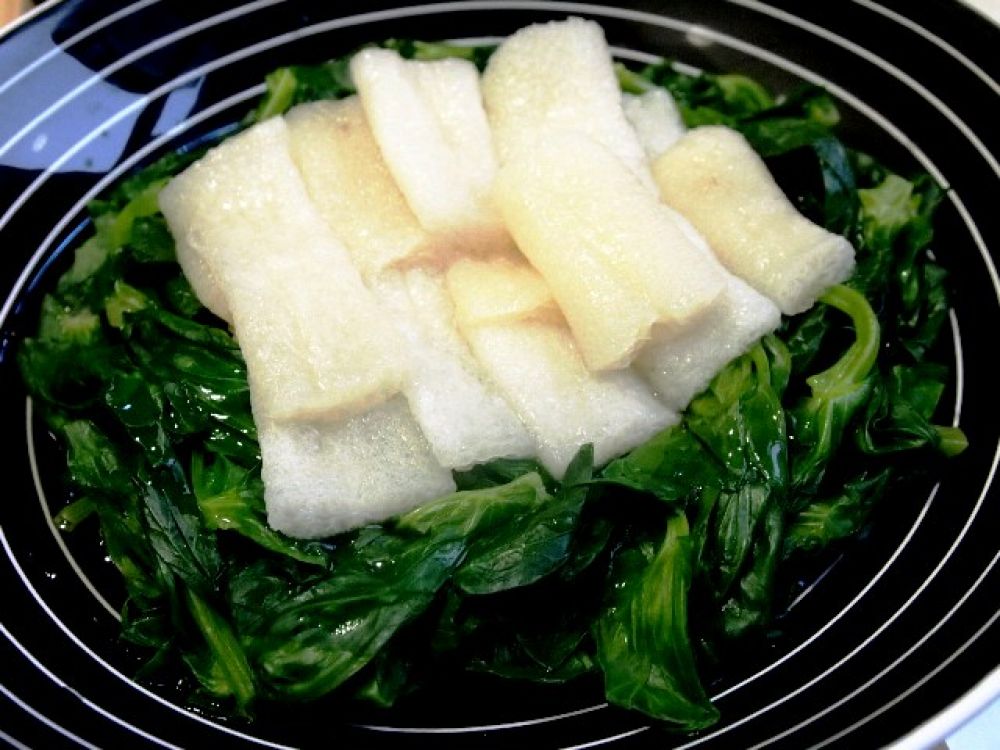 竹笙扒豆苗
