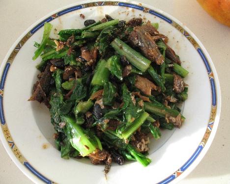 豆豉鲮鱼油麦菜