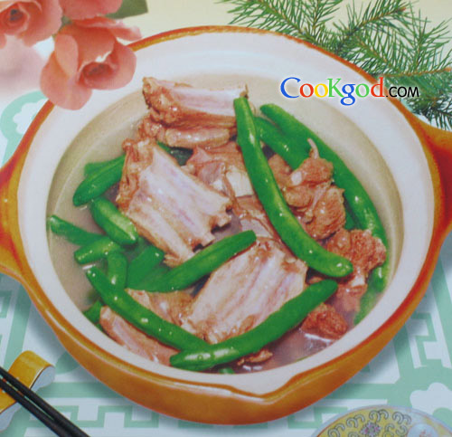 参归羊排炖芸豆