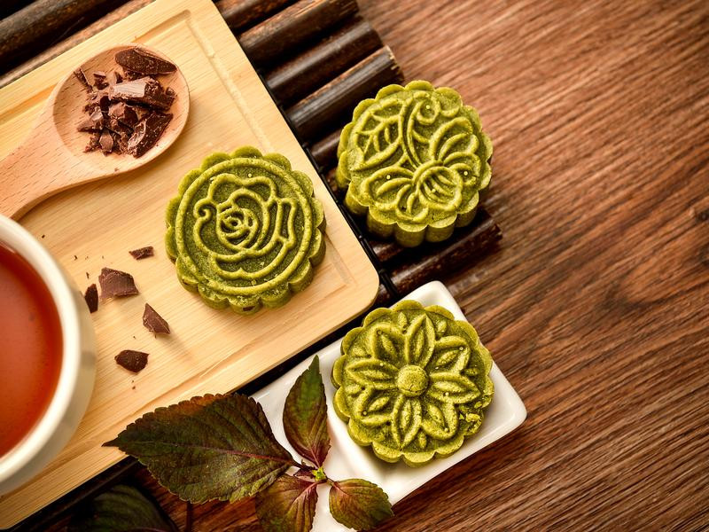 可可绿豆糕