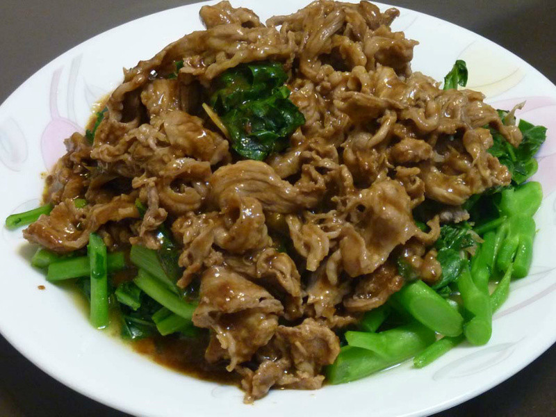 快炒芥兰牛肉