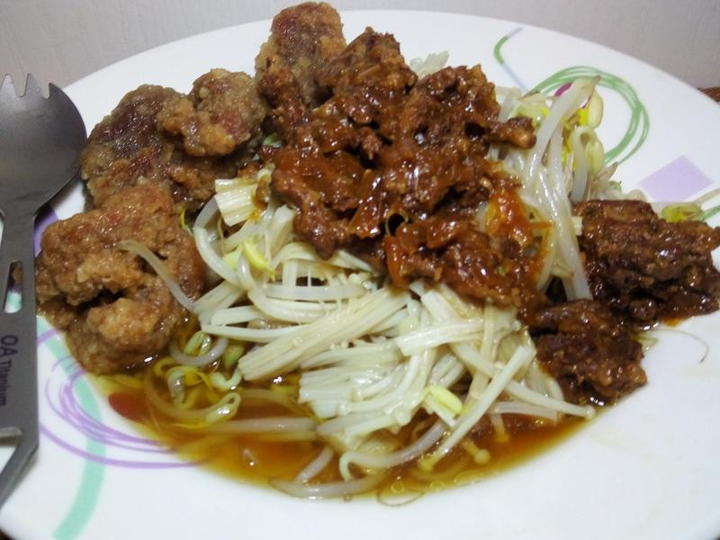 金针菇炒肉燥
