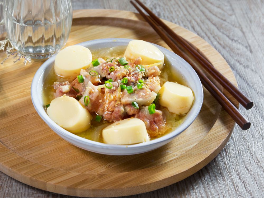 味噌日本豆腐蒸猪肉片