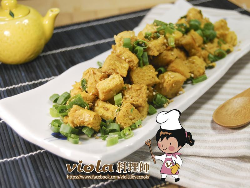 葱花芝麻冻豆腐