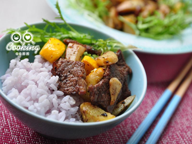 蒜香牛肉节瓜