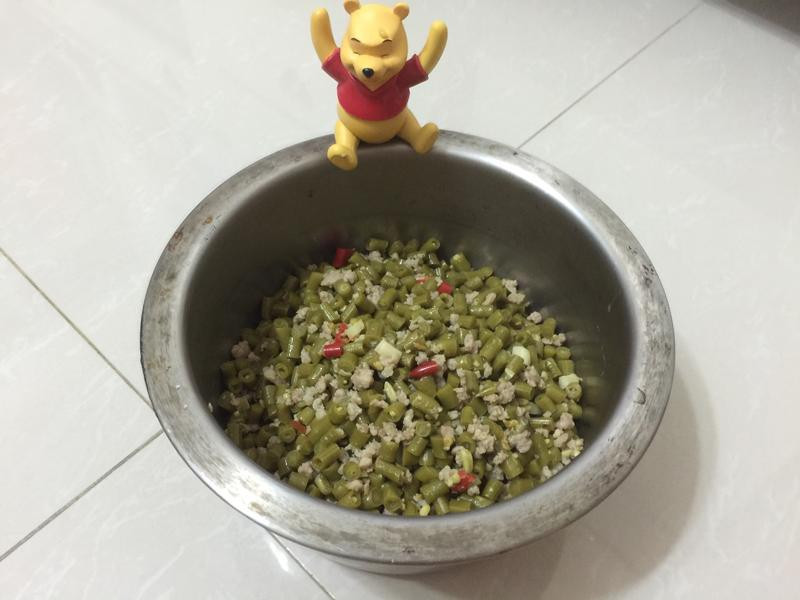 酸豇豆炒肉末