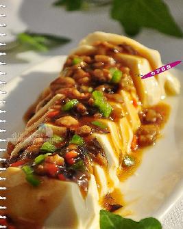 肉末内脂豆腐