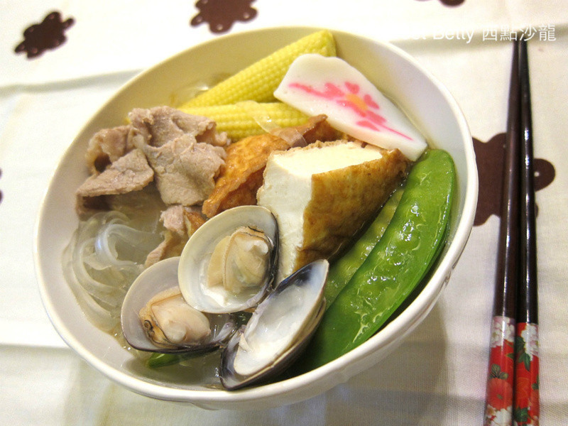 清爽低脂油豆腐宽粉丝锅