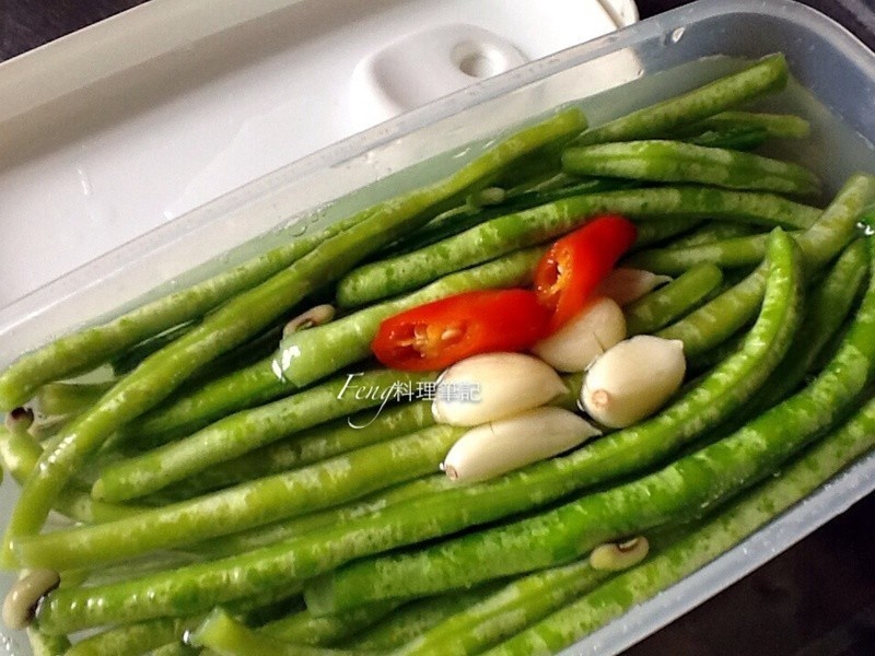 自制酸豇豆（酸豆）