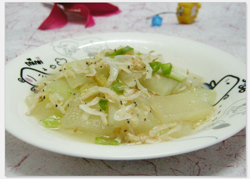 清炒冬瓜虾皮