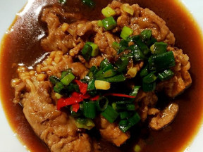 葱香金针菇肉片卷