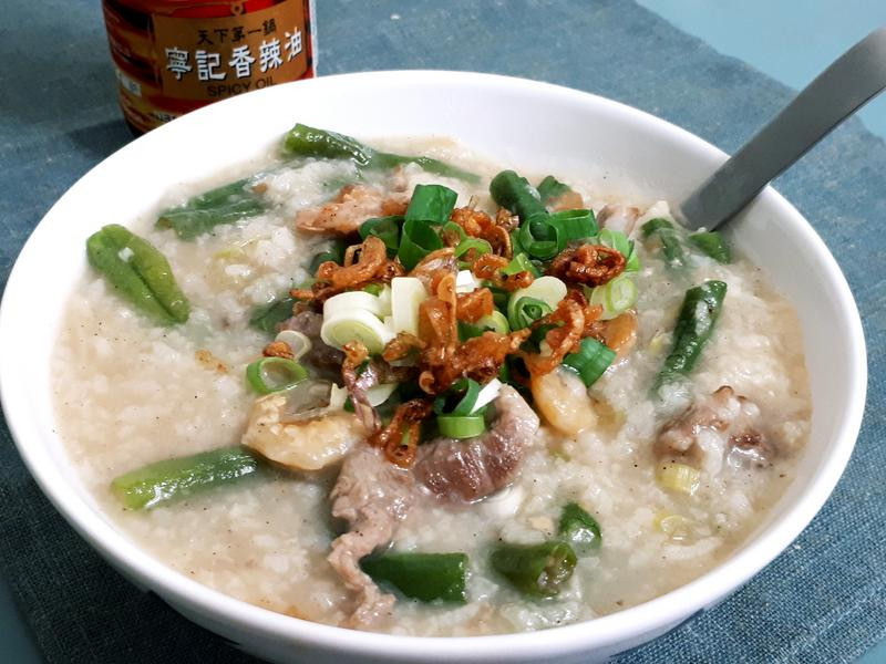 长豇豆肉粥