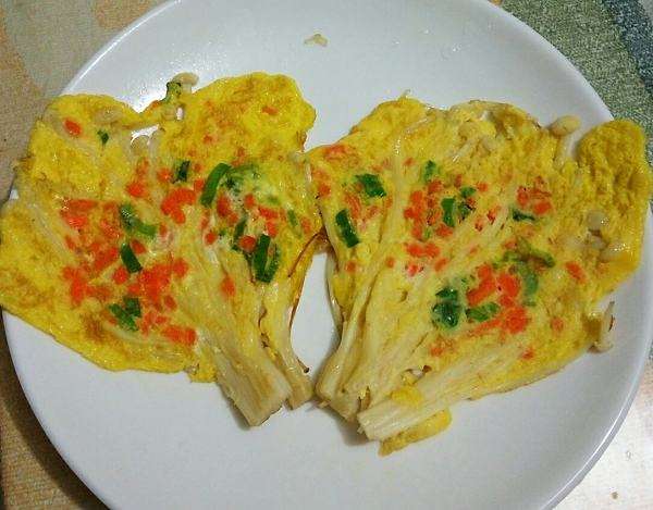 金针菇蛋饼