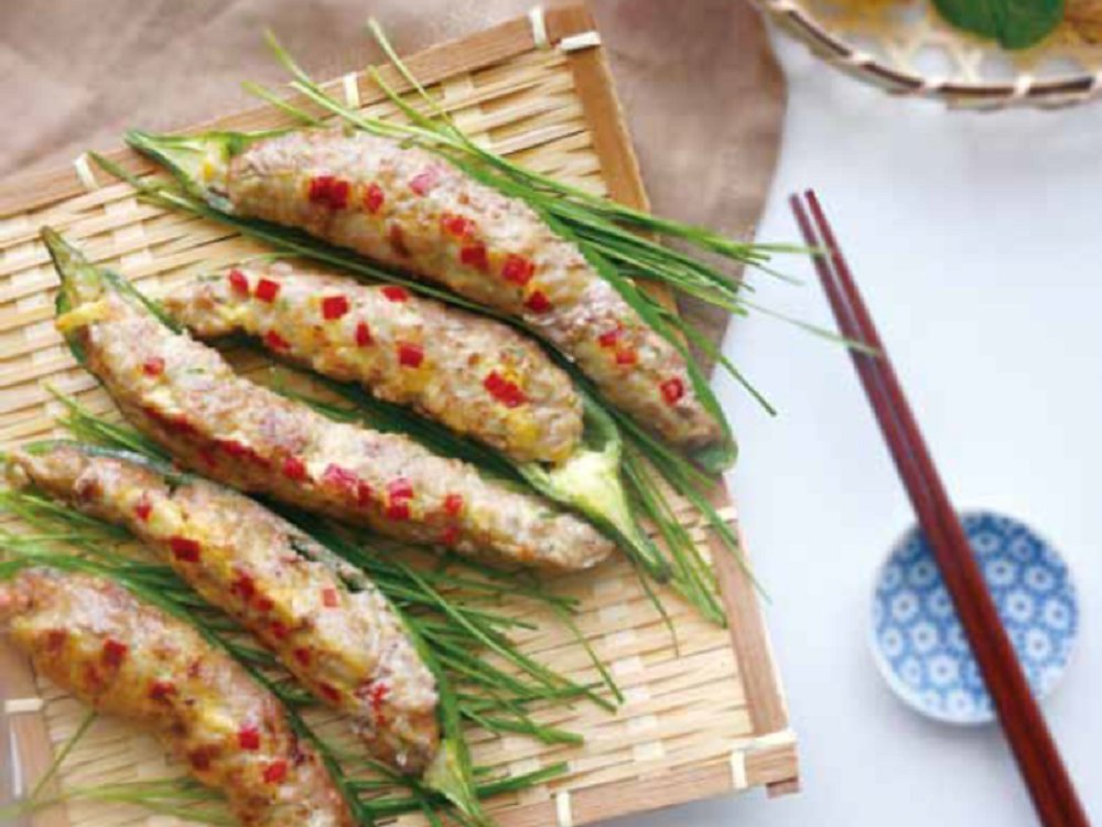 辣椒镶肉煎饼