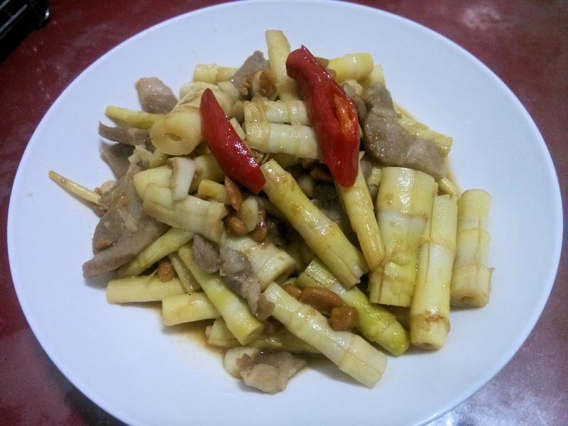 箭竹笋炒肉丝