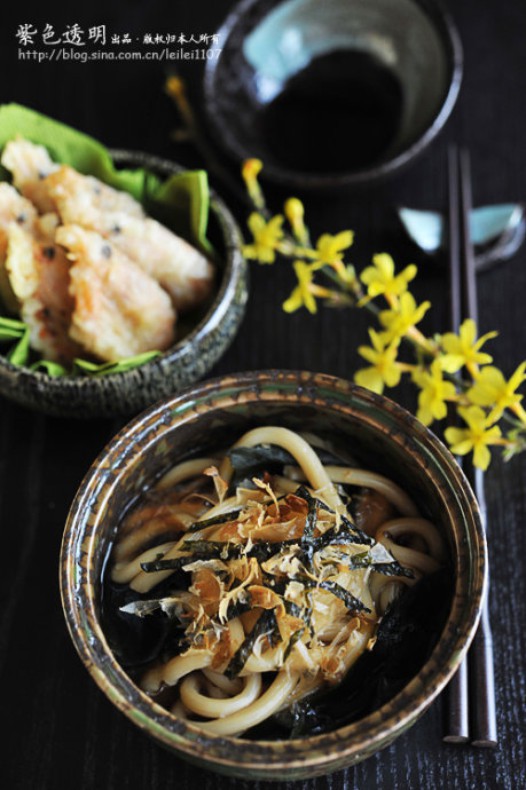 鲣鱼乌冬汤面
