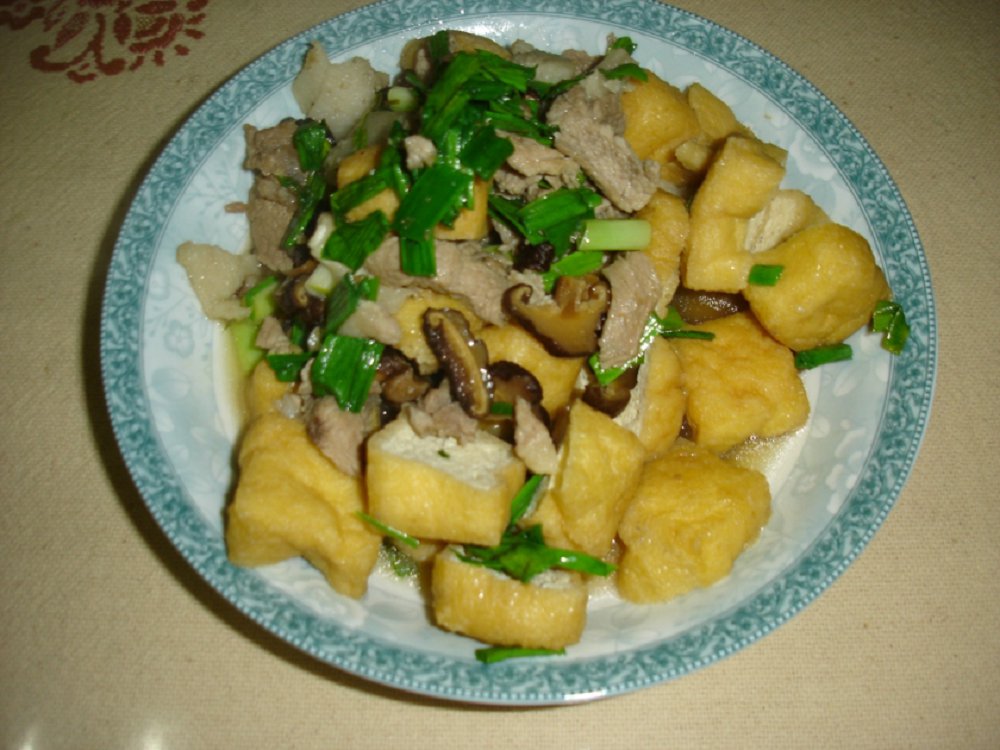 肉炒油豆腐