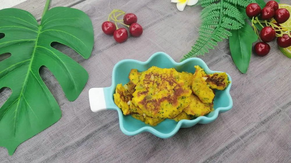 贝柱南瓜馒头饼