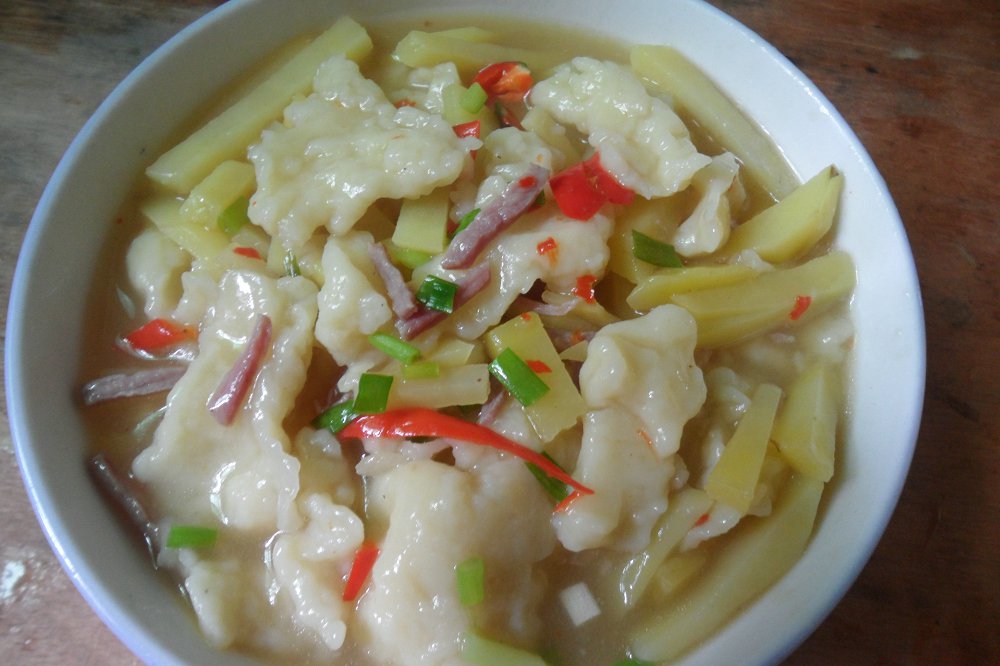 土豆面粉疙瘩