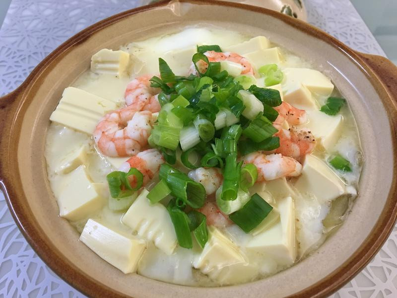 鲜虾豆腐粉条煲