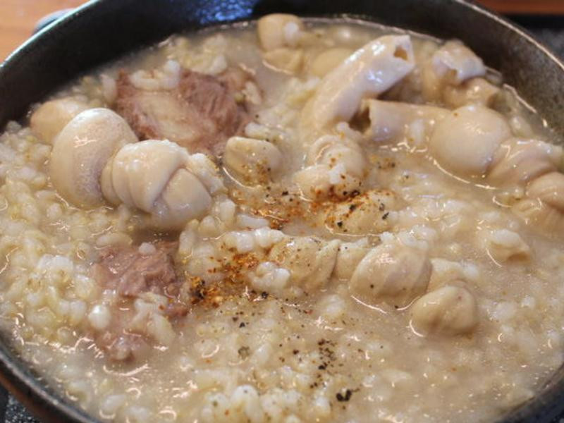 猪肠排骨糙米稀饭