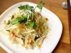 凉拌鸡柳洋菜丝