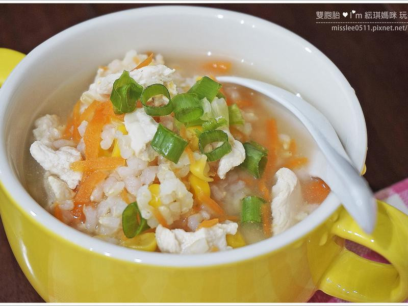 鸡蓉玉米糙米粥