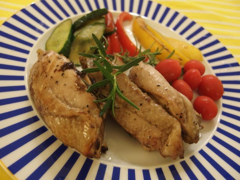 柠檬香料烤鸡腿