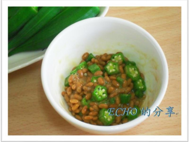 秋葵凉拌纳豆