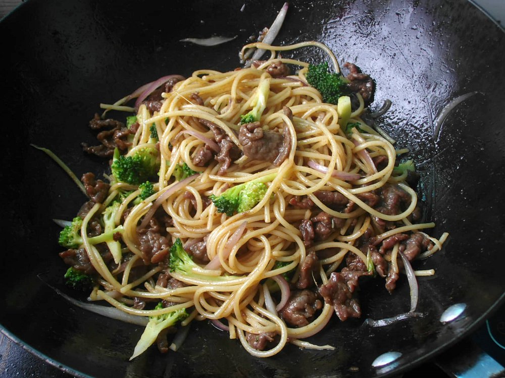 沙茶酱牛肉意面