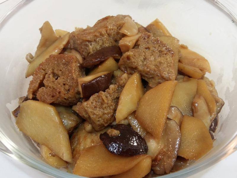 红烧烤麸