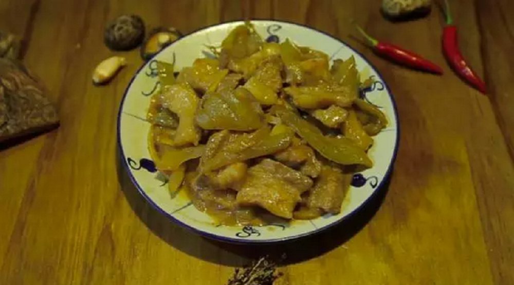 猪肉炒咸菜